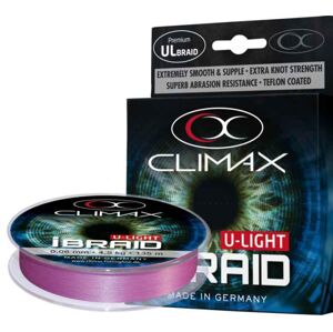 Pletená šnúra Climax iBraid U-Light fluo-fialová 135m Priemer: 0,10mm / 7,5kg